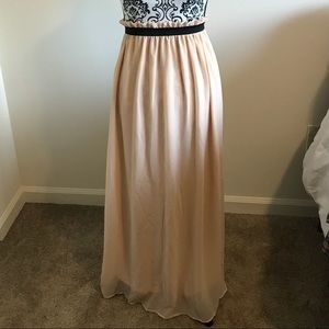 Light Peach Maxi Skirt